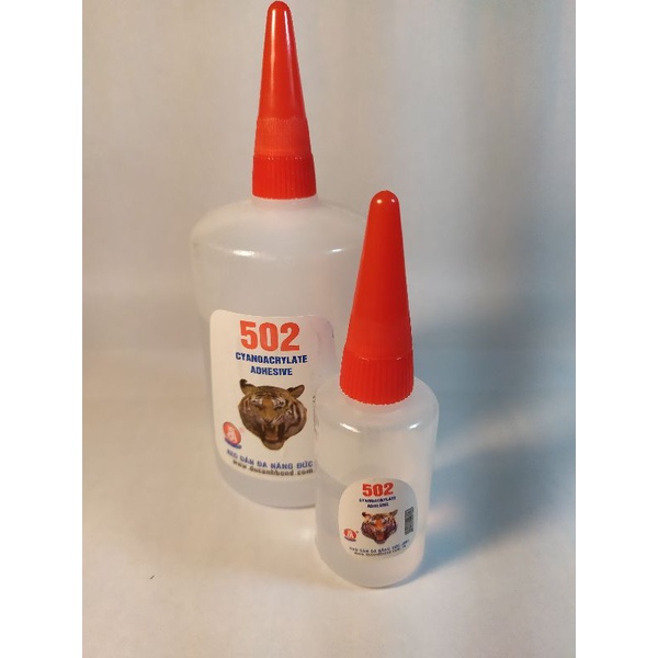 Keo 502 keo dán đa năng siêu dính con voi chai lớn và nhỏ