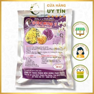 Phân hữu cơ orchid 1 dưỡng cây và ra rễ - gói 36 túi chuyên dùng cho hoa lan
