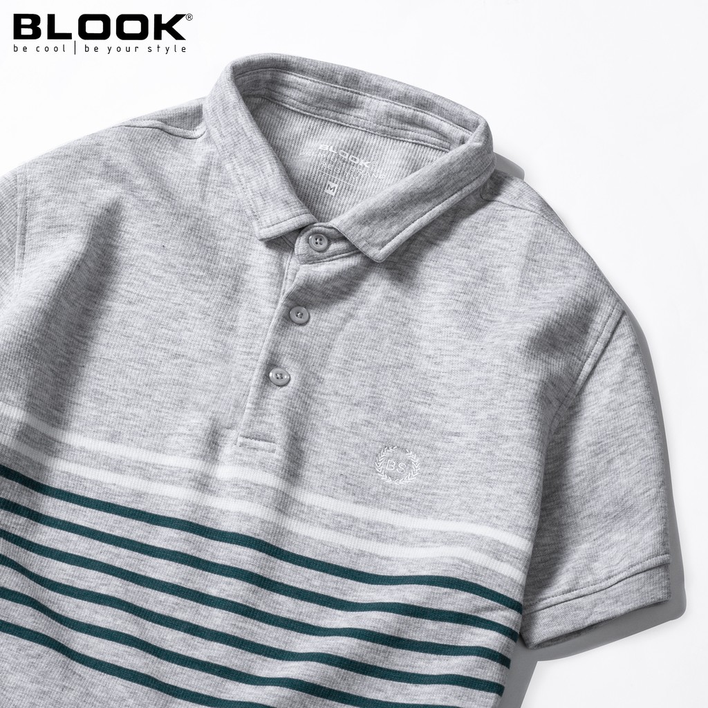 Áo polo nam slimfit BLOOK vải thun mềm mịn cotton co giãn phối màu trẻ trung 33380 ( HÌNH THẬT )