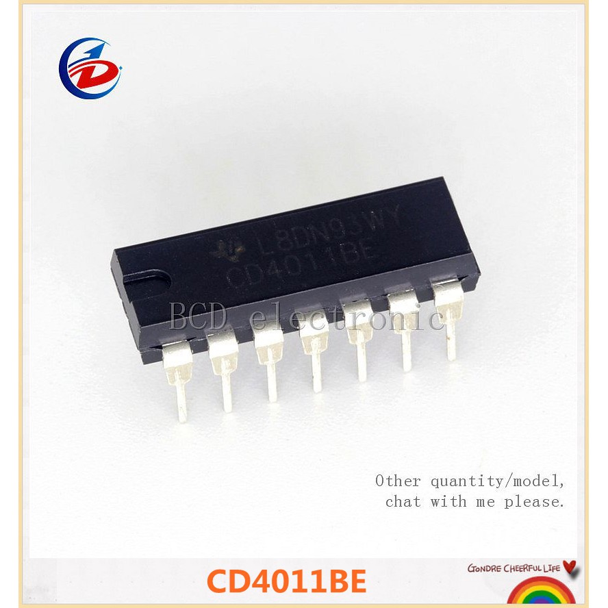 Bộ 10 Linh Kiện Điện Tử Ic Cd4011be Dip14 Cd4011 Dip 4011be Dip-14 | BigBuy360 - bigbuy360.vn