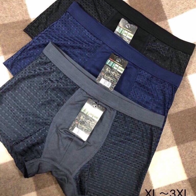 Quần sịp đùi thông hơi cực đẹp cực thoáng mát size L / XL / XXL / XXXL combo 10 chiếc 270 k