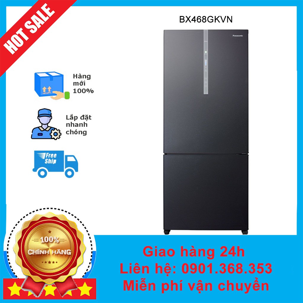 Tủ lạnh Panasonic BX468GKVN 405 lít tiết kiệm điện năng