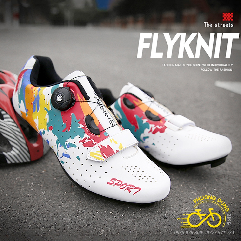 Giày can đi xe đạp thể thao SPORT - Mẫu Rằng - 1 Khóa Vặn