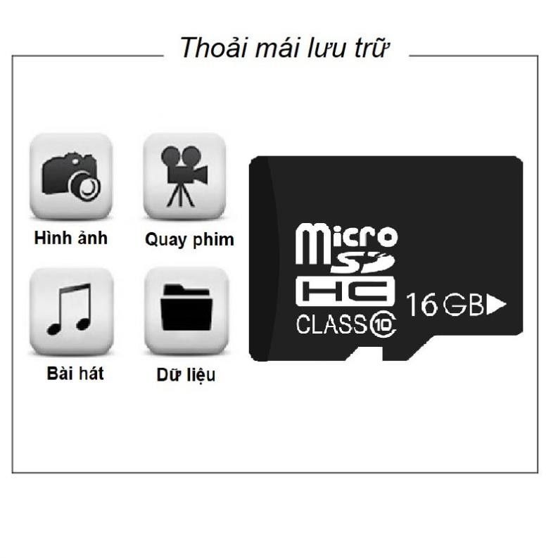 Thẻ nhớ 16G Class10 - tốc độ cao chuyện dụng cho Camera IP wifi, Smartphone, loa đài, BH 1 năm 1 đổi 1