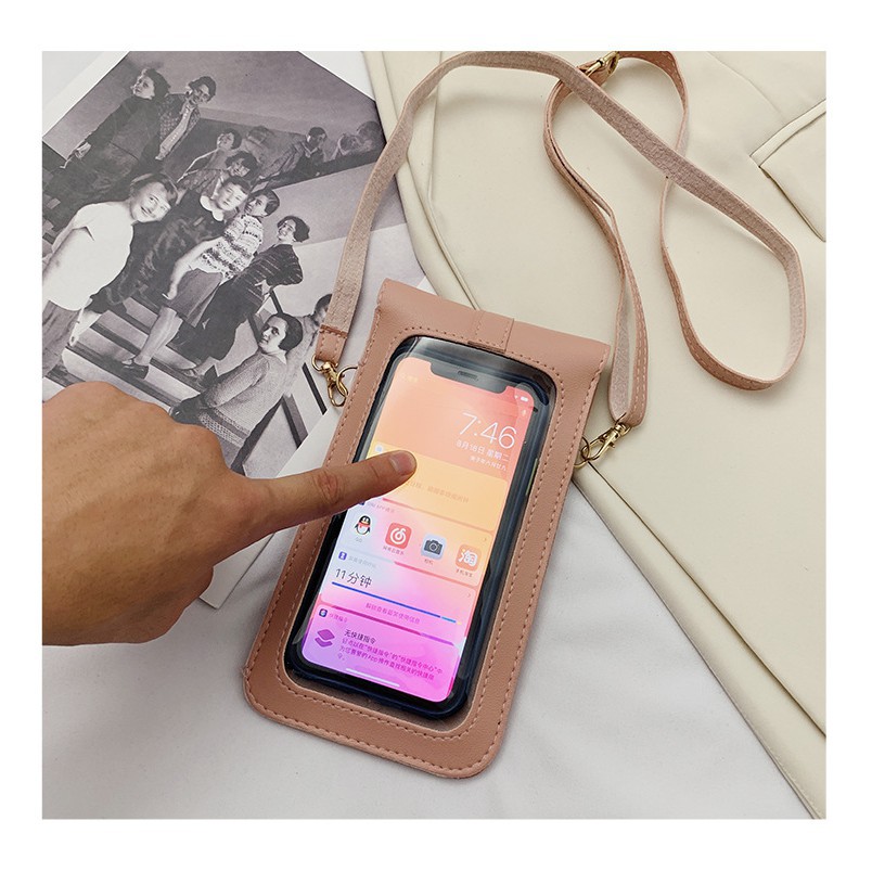 Túi đeo chéo mini tiện lợi, thiết kế 2 ngăn nhỏ gọn, năng động, túi đựng điện thoại cảm ứng, smartphone | BigBuy360 - bigbuy360.vn