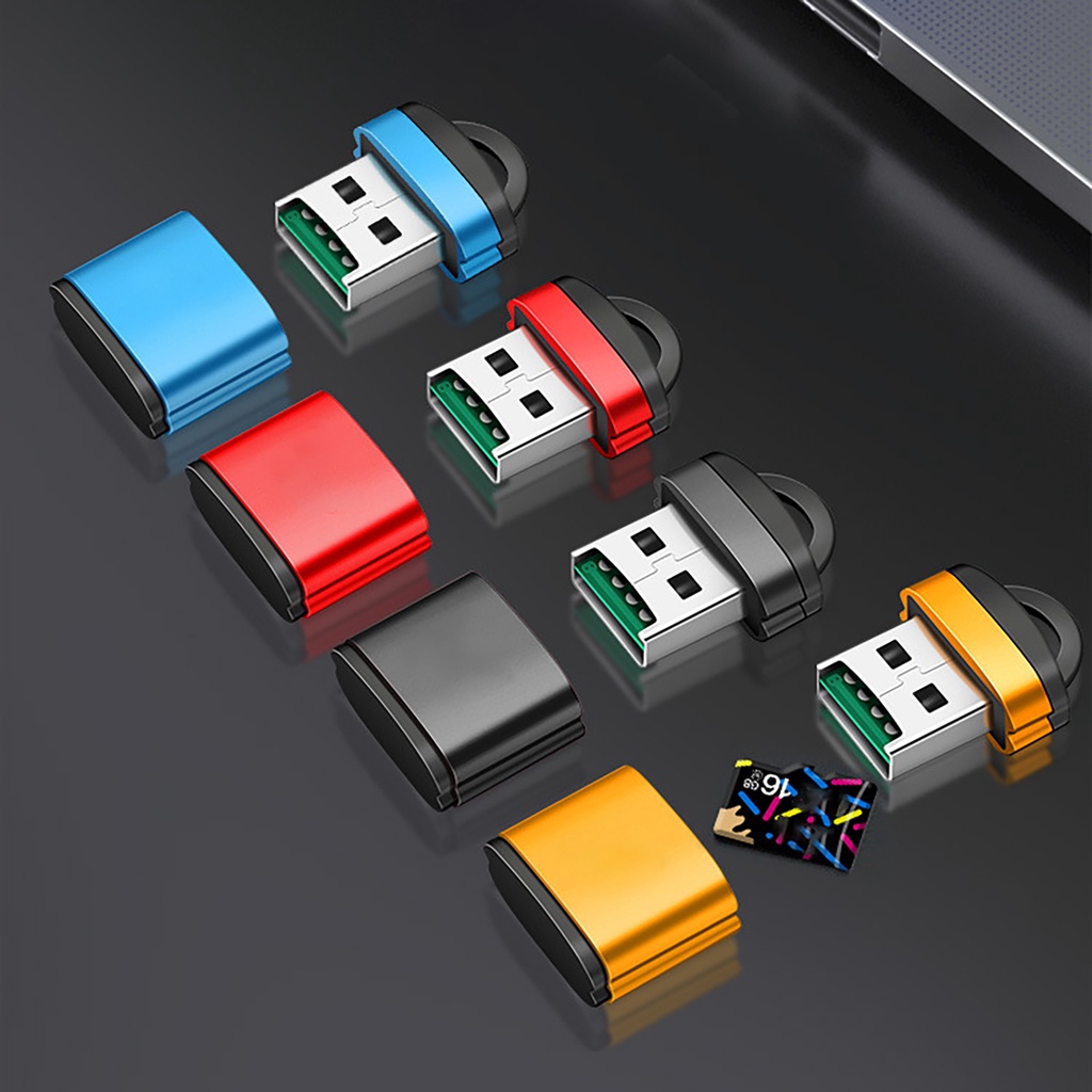 Đầu đọc thẻ USB TF kích thước mini tốc độ truyền dữ liệu nhanh tiện dụng