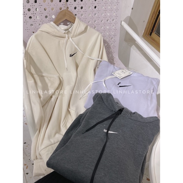 ÁO HOODIE THÊU FORM RỘNG  ÁO NỈ HOODIE MÙA ĐÔNG