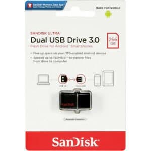 Ổ Đĩa Flash Sandisk 256gb Otg Usb 3.0 (Sdd2)