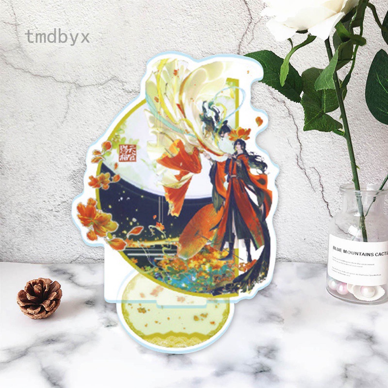 Tmdbyx Mô hình nhân vật Tian Guan Ci Fu Xie Lian Hua Cheng bằng acrylic có giá đỡ trang trí tiện dụng