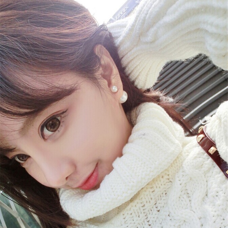 Khuyên Tai Ngọc Trai Đơn Giản Phong Cách Hàn Quốc Mới