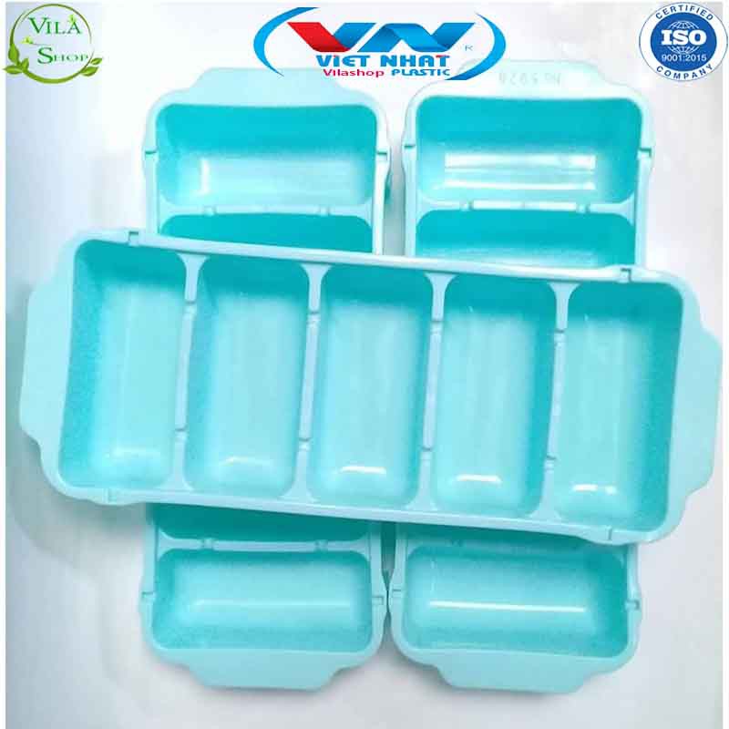 Khay Làm Đá, Khuôn Đá Đa Năng Việt Nhật, Khay 33 Viên Nhựa Pp Nguyên Sinh Dẻo An Toàn Tiện Lợi