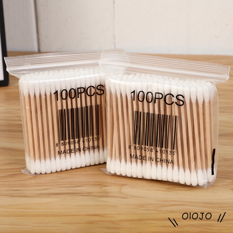 Set 30 / 100 Tăm Bông Hai Đầu Vệ Sinh Tai