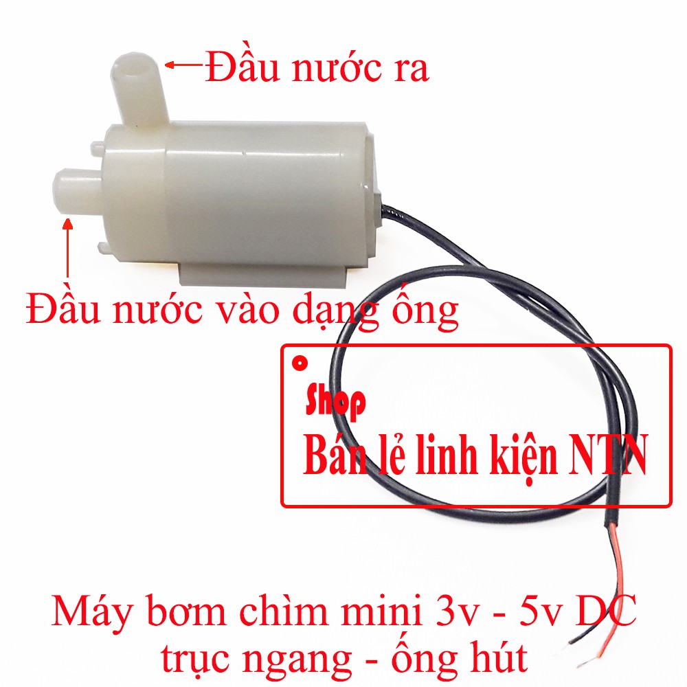 Máy bơm chìm mini 3v - 5v DC