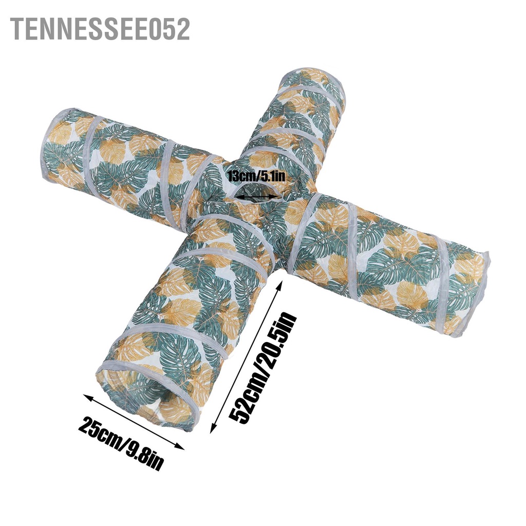 [Hàng Sẵn] Đồ Chơi Đường Hầm Cho Mèo 4 đường Gấp Gọn Kèm Túi Đựng Cho Thú Cưng【Tennessee052】