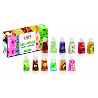 Hộp 12 Chai Gel Rửa Tay Khô 3K (60ml/ Chai) Lamcosmé Set Hoa Quả