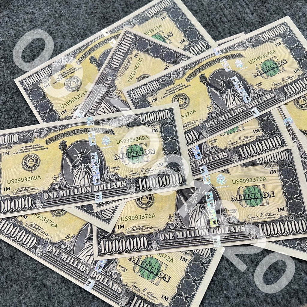 Tờ 1 Triệu USD - Đô La Mỹ Kỉ Niệm Siêu Cấp, Có Bảo An Huỳnh Quang Siêu Cấp 1 Triệu Usd, Lì Xì Tết 2023