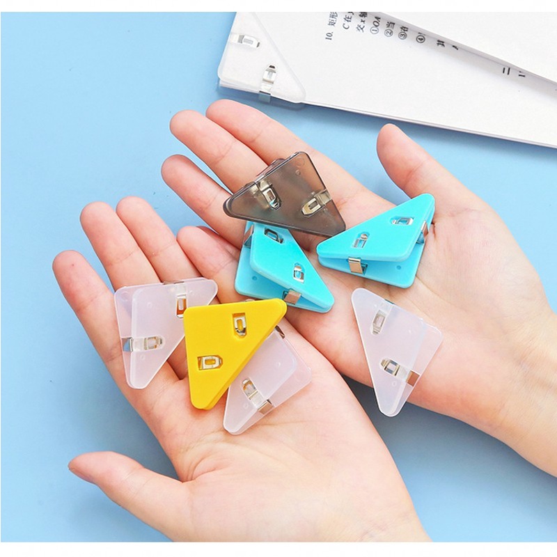 Bộ 5 Kẹp Giấy Tam Giác Nhiều Màu Sắc Tiện Dụng
