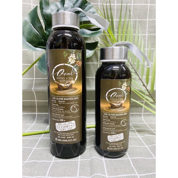 Hoả Tốc - Cà Phê nước cốt Oval Coffee pha sẵn đóng chai thuỷ tinh chất lượng đảm bảo mùa dịch | BigBuy360 - bigbuy360.vn