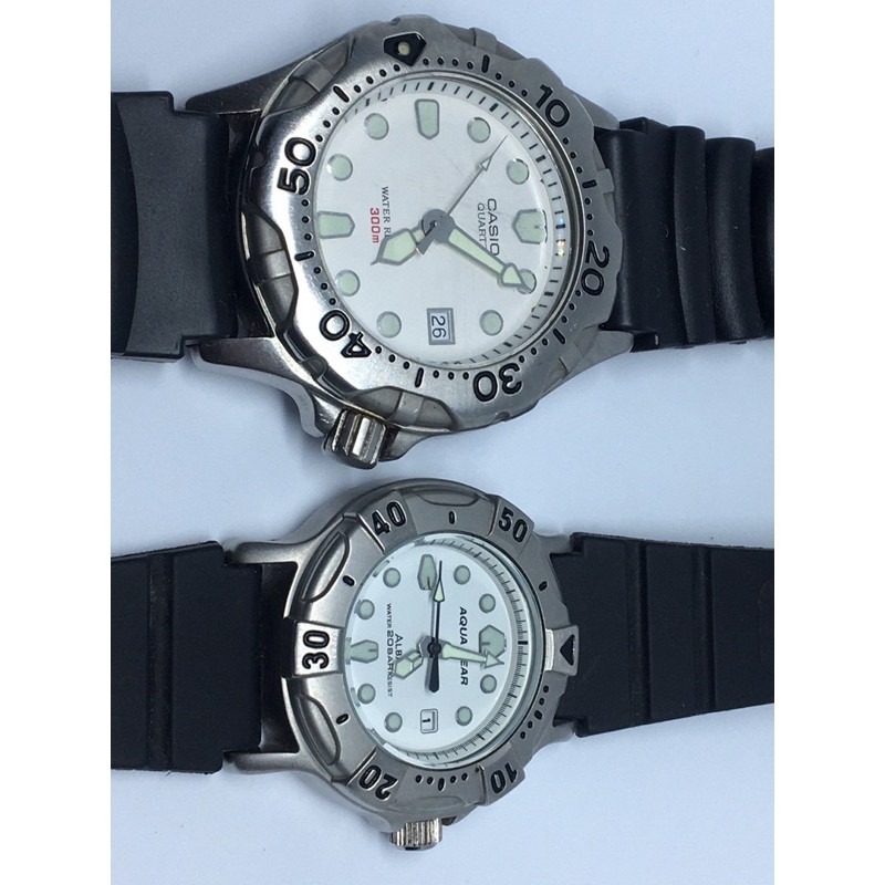 Bộ đôi đồng hồ thợ lặn CASIO & ALBA dành cho nam và nữ