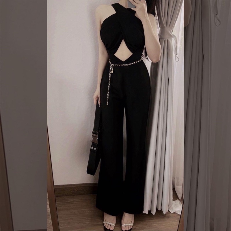 Jumpsuit chéo ngực nhã phương