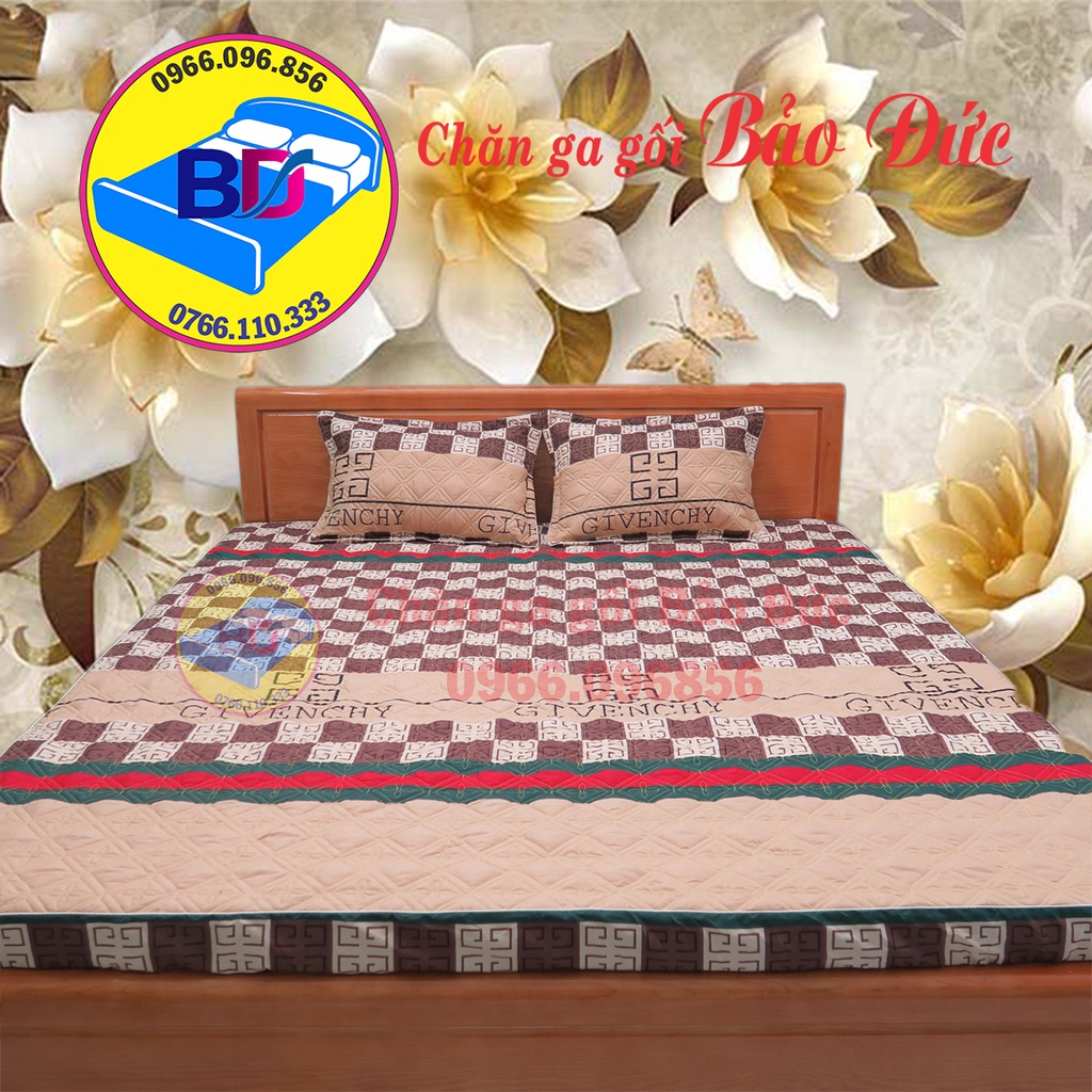 Ga giường trần bông, ga bo chun, đầy đủ kích thước, đa dạng mẫu mã