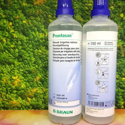 Prontosan Solution Round 350Ml Braun - Dung dịch sát khuẩn nhanh lành vết thương, làm mềm vết loét