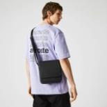 TÚI ĐEO CHÉO NAM  LACT Men's Classic Petit Piqué CHẤT LIỆU DA SI CHỐNG NƯỚC, LOGO SẮT THIẾT KẾ 1 NGĂN CHÍNH 2 ,xịn sò