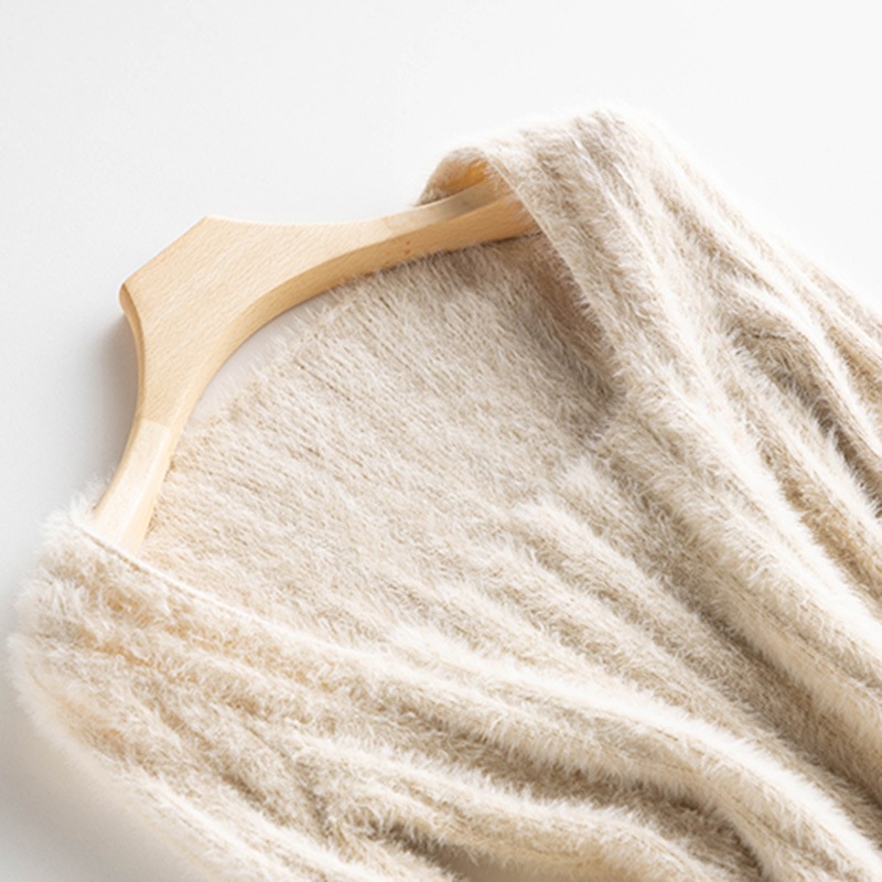 Áo Croptop Dệt Kim Tay Dài Cổ Vuông Màu Sắc Trơn Phong Cách Hàn Quốc Thời Trang Cho Nữ