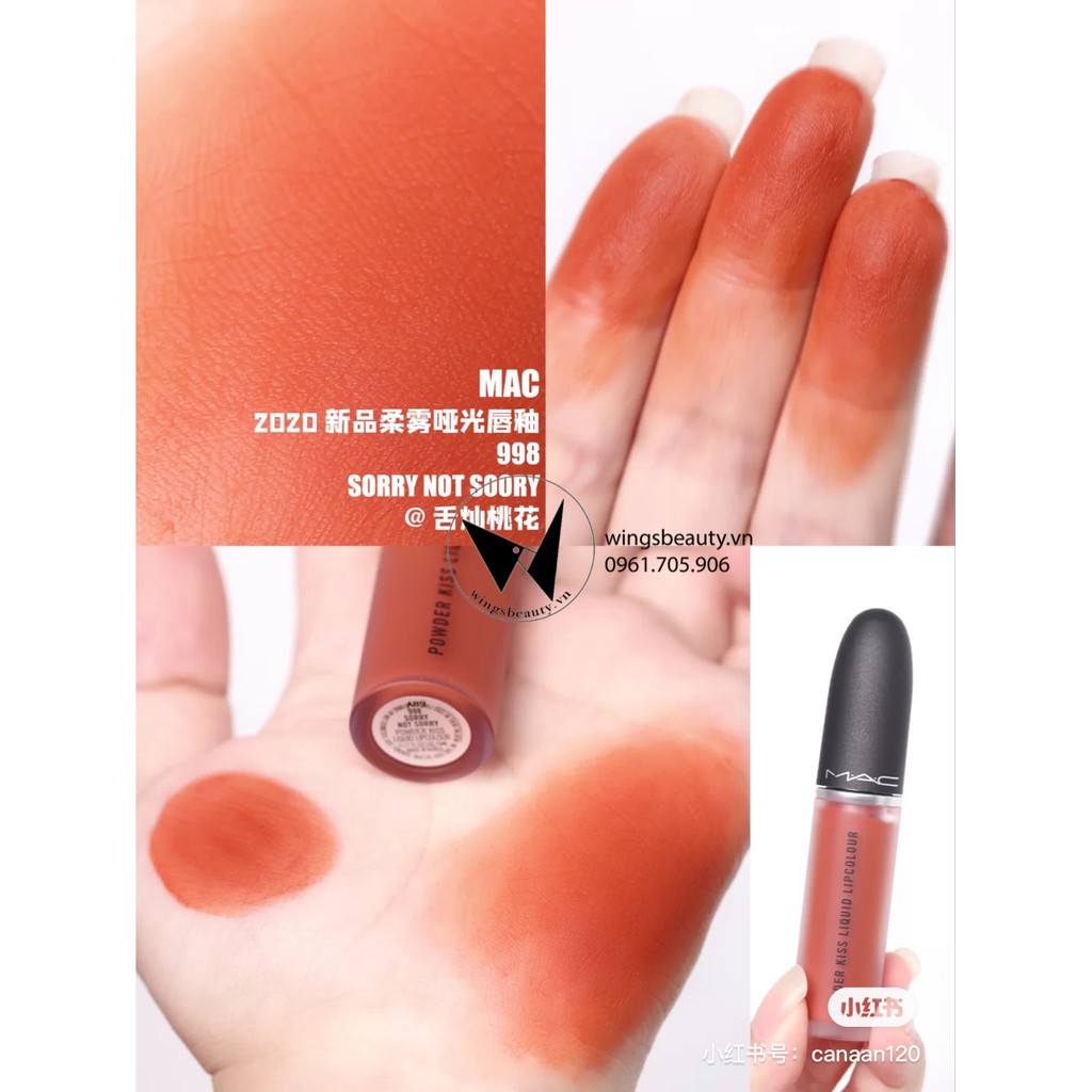 (NEW) MAC - Son kem lì mịn Powder Kiss Liquid Lip Colour