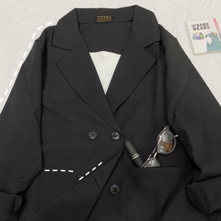 Set 2 món Blazer & chân váy chữ A (ảnh thật).