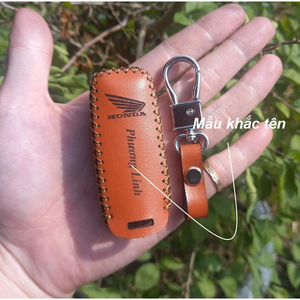 Bao đựng chìa khoá xe máy Honda SH 2022, Vision 2021-2023, Lead 2022, AB 2023, Winner 2022 bằng da thật