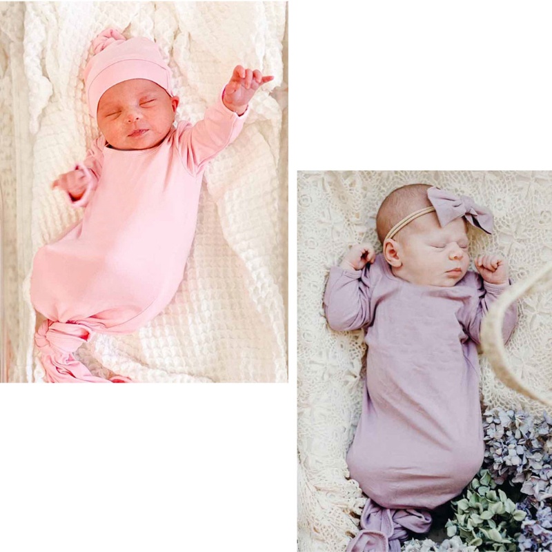 Túi Ngủ Dạng Chăn Quấn Kèm Nón Cho Bé Sơ Sinh