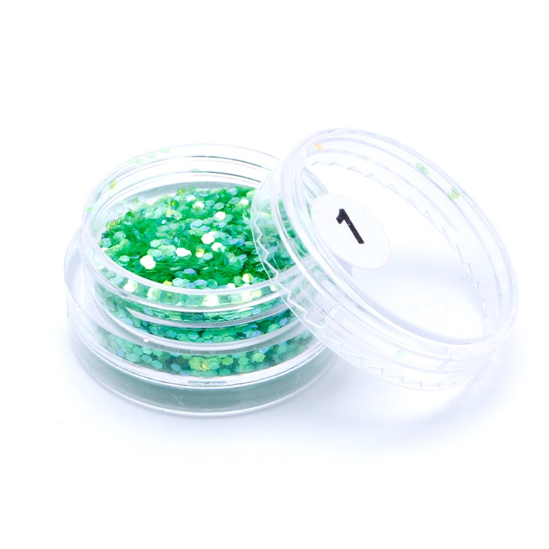 Khuôn Lục Giác Đính Đá Pha Lê Xanh Dương UV Làm Trang Sức Thủ Công