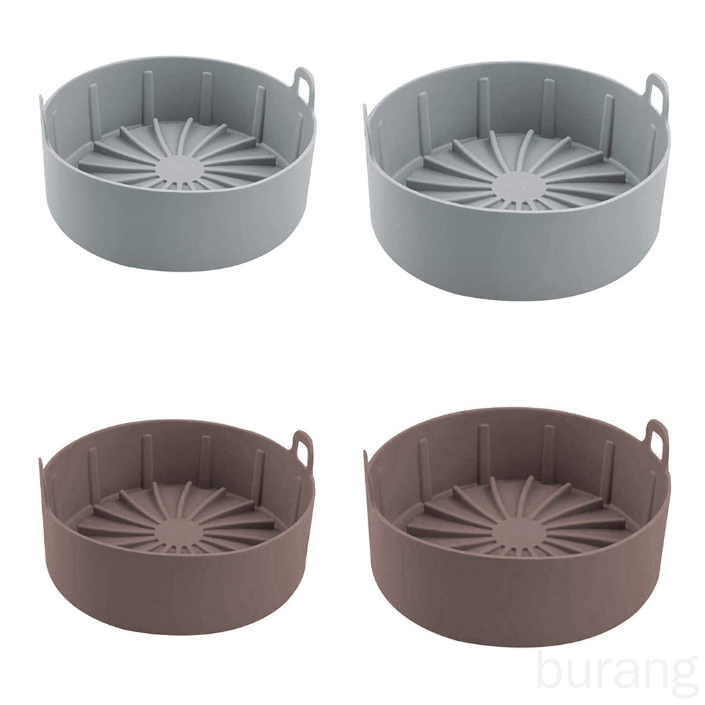 Nồi Chiên Không Dầu Bằng Silicone Cách Nhiệt Chống Dính Kích Thước Lớn 19cm