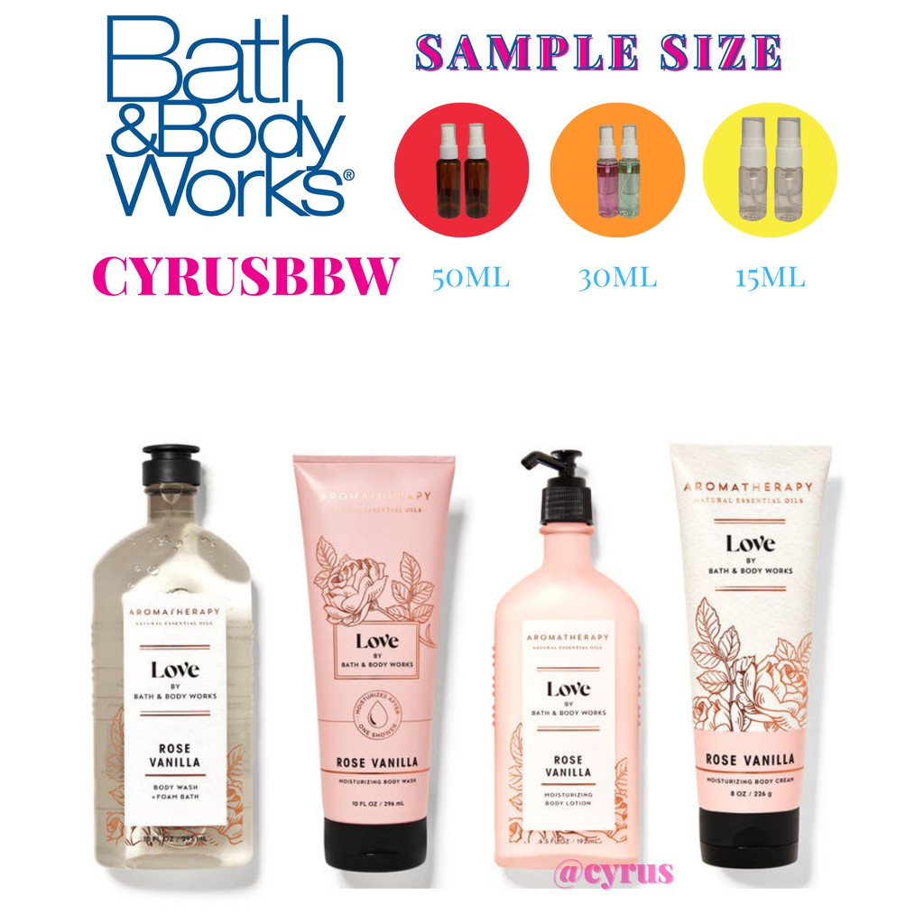 Gel Tắm Bath &amp; Body Works Aromatherapy Love 295ml Từ Mỹ