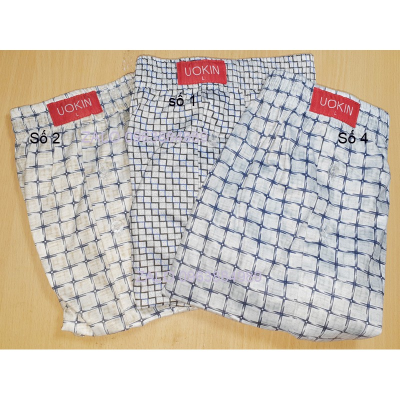 Combo 3 quần ngủ caro NG.01 cực thoáng mát