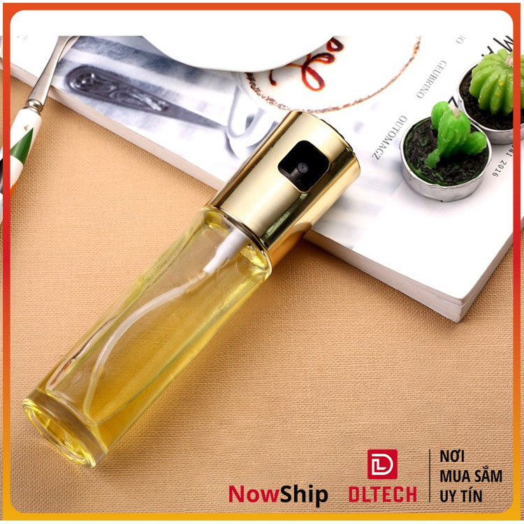 Bình Xịt Dầu Ăn, dấm, gia vị dạng lỏng Thuỷ Tinh 100ml BX1 DL TECH
