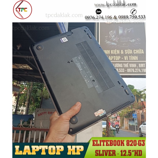 Laptop HP Elitebook 820-G3/ Core I5 6300U/ Ram 4GB/ SSD 128GB/ Intel HD Graphics 520/ LCD 12.5" HD
