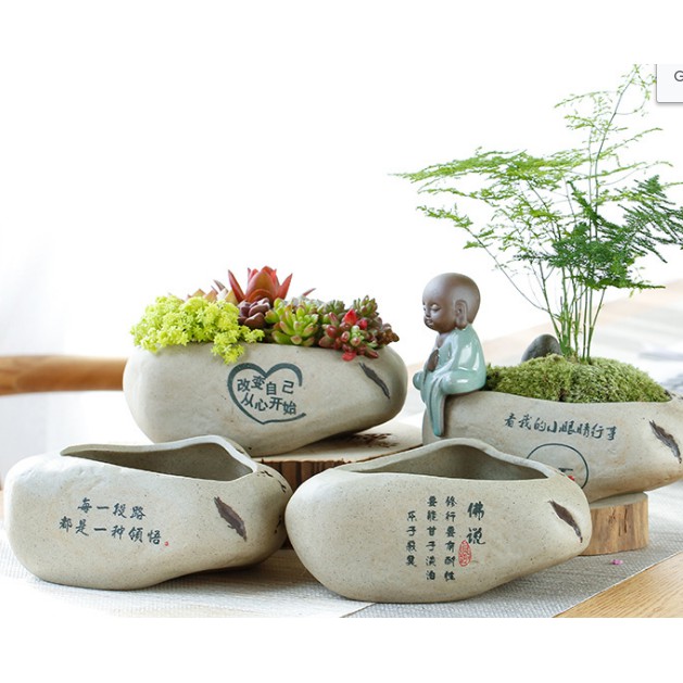 Chậu gốm trồng cây, trồng tiểu cảnh, bonsai