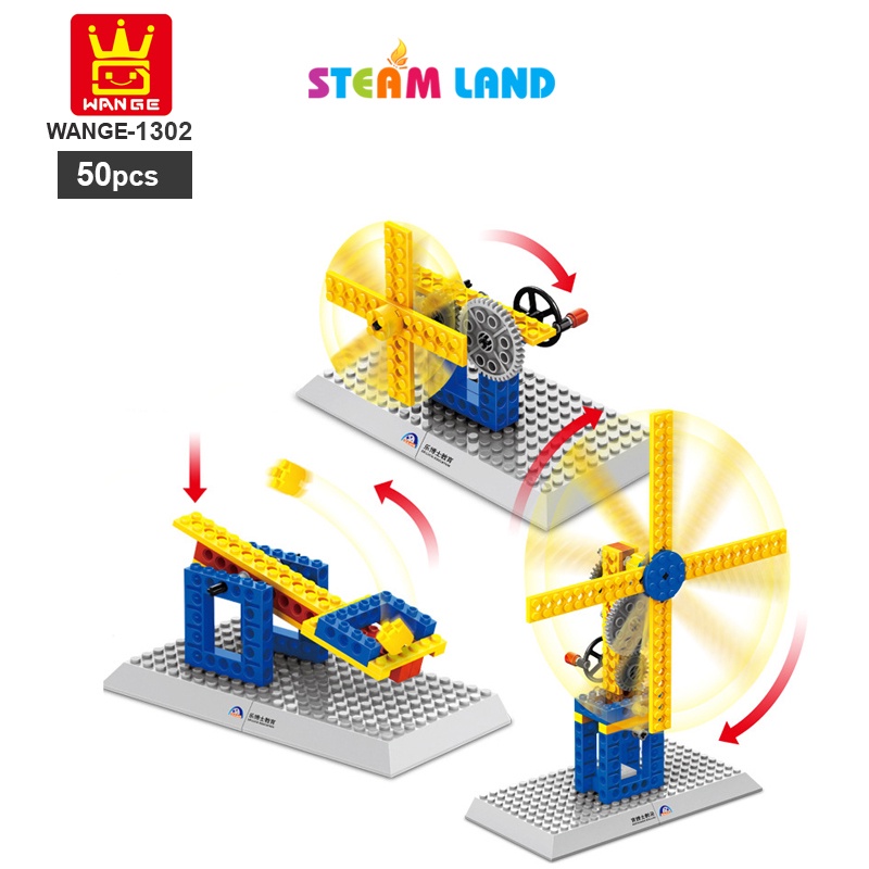 Đồ Chơi Lắp Ráp Cối Xay Gió 3in1 - WANGE 1302 Steamtoys