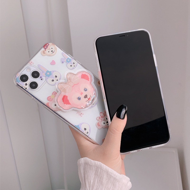 Ốp Điện Thoại Trong Suốt Họa Tiết Hoạt Hình Gấu / Thỏ Dễ Thương Cho Iphone 14 7 / 8 SE2020 7 + 8 PLUS 11 12 13 Mini PRO MAX