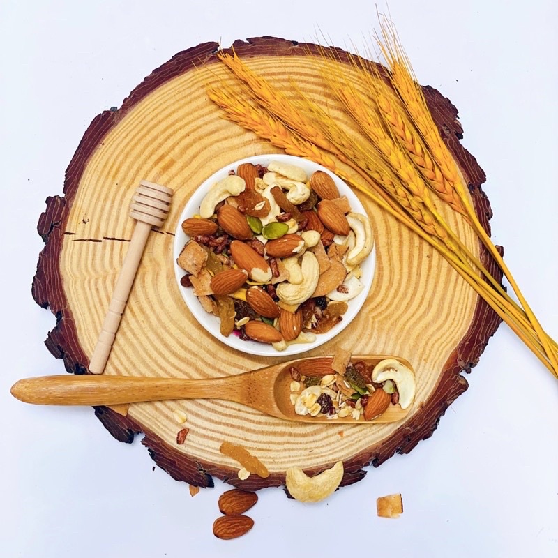 1Kg Ngũ Cốc Granola VIP Loại 1 Siêu Hạt 90% Hạt , Giảm Cân Tự Nhiên Không Đường