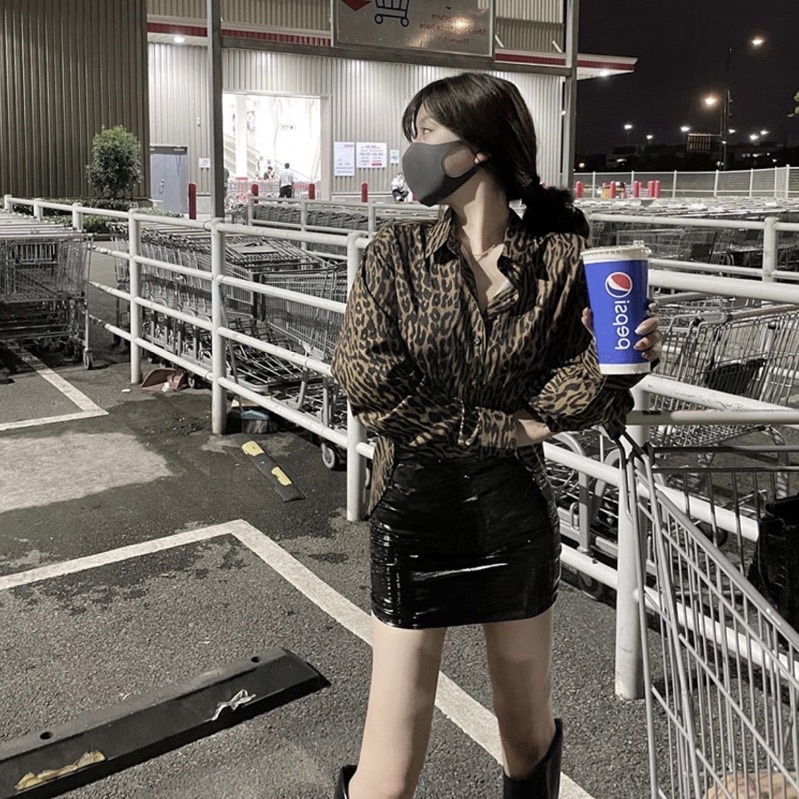 CHÂN VÁY DA PU BÓNG ÔM PHONG CÁCH SEXY