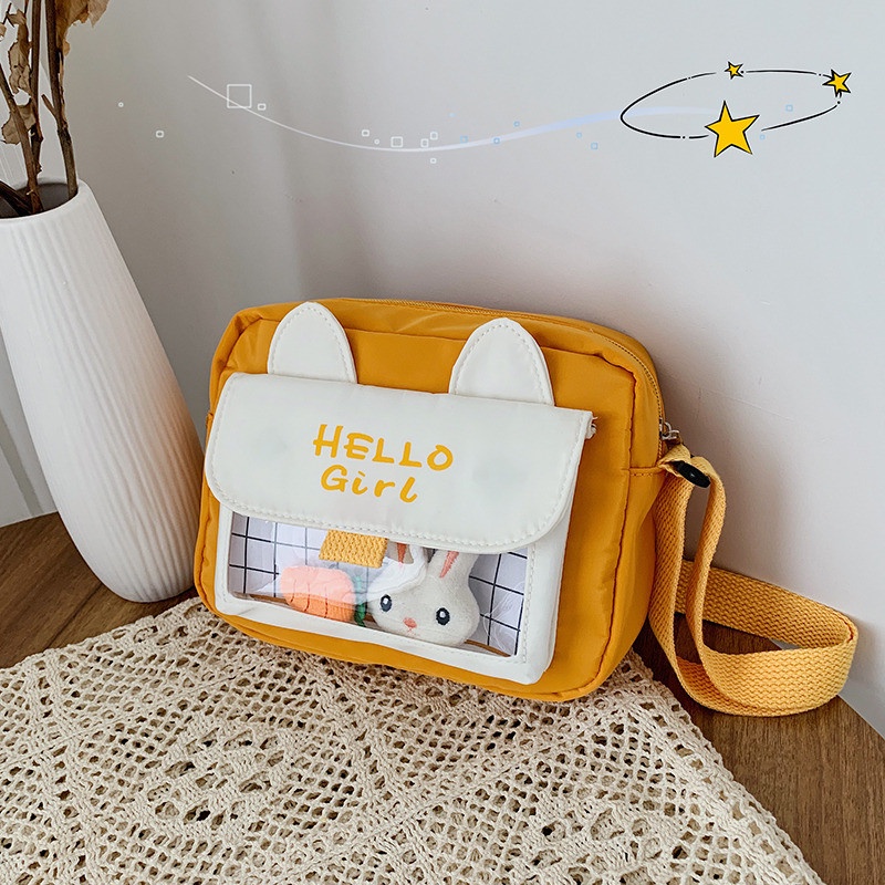 Túi Vải Canvas Đeo Vai Nhỏ Xinh Thời Trang Cho Nữ