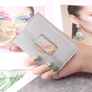 COD Women's Short Wallet Print Solid Color Female \ Student Wallet \ Premium Leather Purse