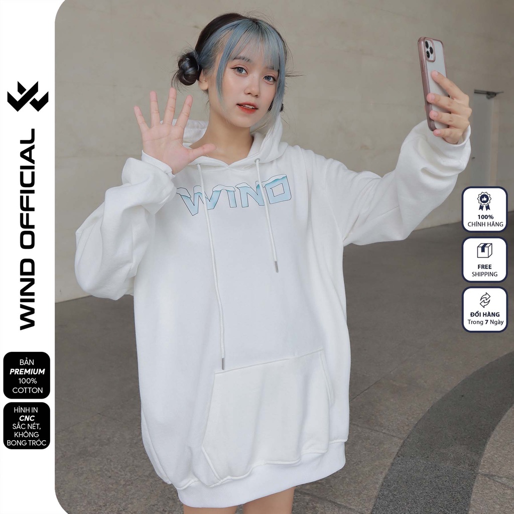 Áo hoodie unisex form rộng WIND WINTER bản Premium nỉ ngoại thời trang nam nữ oversize