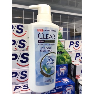 Dầu gội Clear bạc hà mát lạnh vòi Thái 480ml