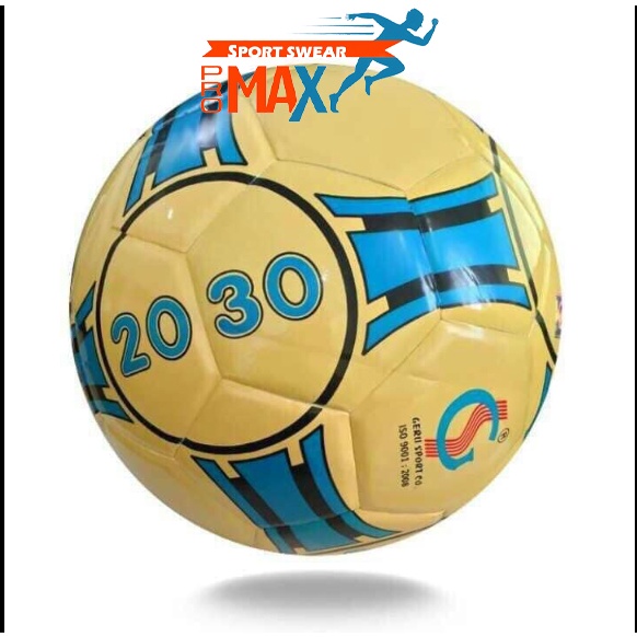 Bóng đá sân cỏ nhân tạo GERU loại banh futsal 2030 dán chất liệu Da PVC độ nảy thấp bền bỉ khó bám bẩn