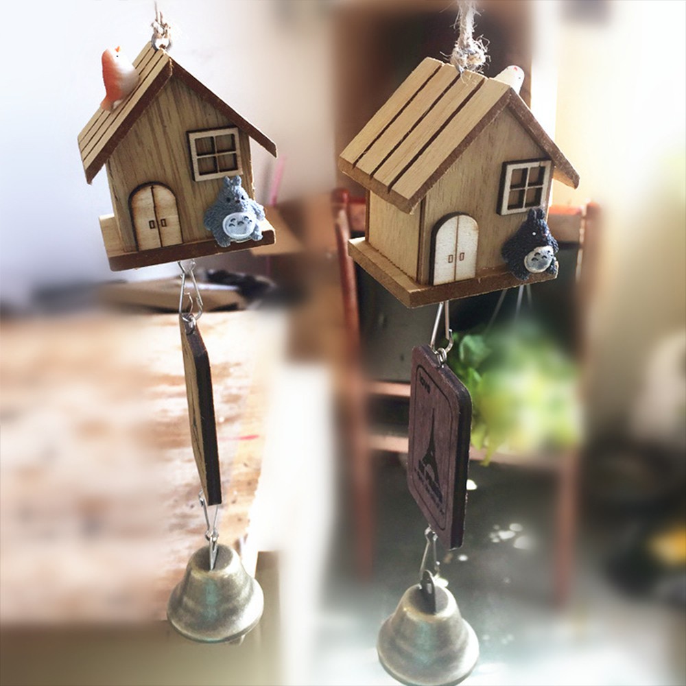 Chuông Gió KIỂU Ngôi Nhà 1 Quả Chuông Trang Trí Decor Đẹp Phong Thủy