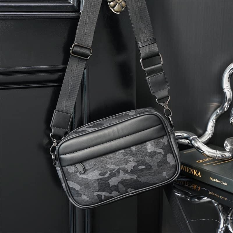 Túi Đeo Chéo Camo Nam Hình Hộp Chữ Nhật Thiết Kế Vai Rằn Ri Mới Phong Cách Hàn Quốc tx-0505 tuideocheonguc.com